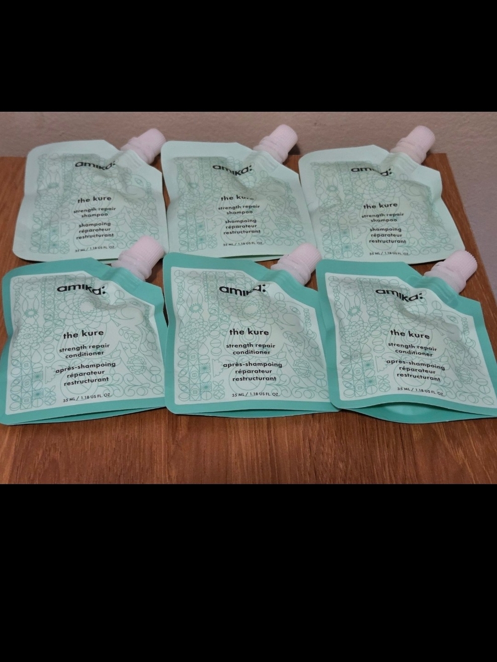 amika 10 Piece Shampoo & Conditioner- 5 Sets NEW & SEALED